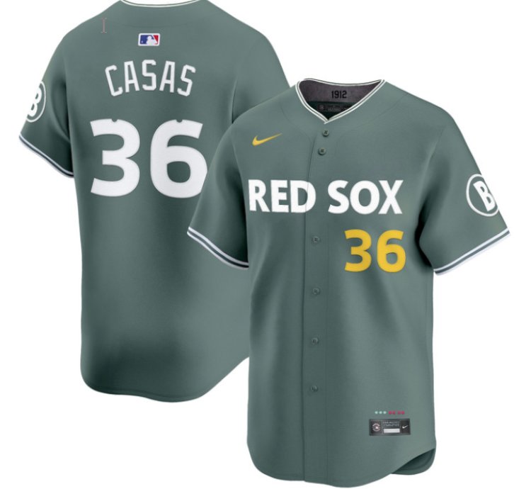 Triston Casas Jersey 36 Boston Red Sox 2025 City Connect Vapor Premier Limited V2 All Stitched