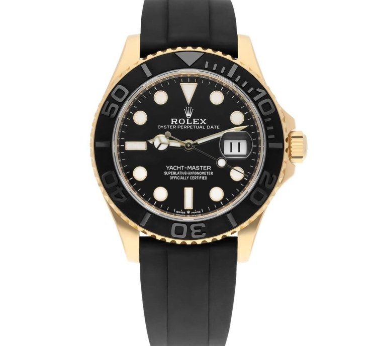 Rolex Yacht-master 42 226658-0001 42mm Yellow Gold With Black Dial Watch 2024