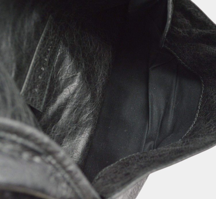 Balenciaga Black Sheepskin Belt Bum Bag