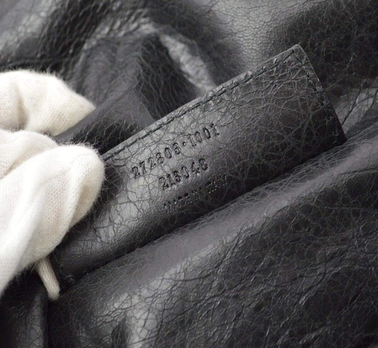 Balenciaga Black Sheepskin Belt Bum Bag