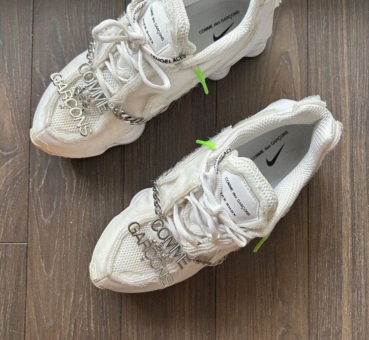 Nike Shox Tl Comme Des Gar Ons White