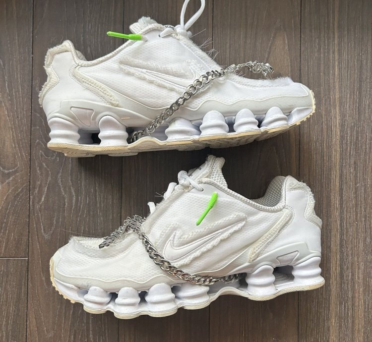 Nike Shox Tl Comme Des Gar Ons White