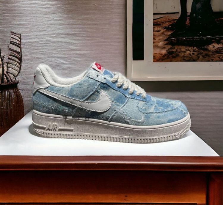 Nike Air Force 1 Denim Blue Sneakers