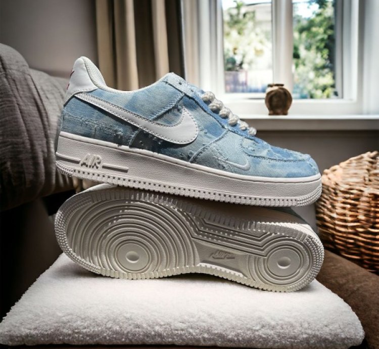 Nike Air Force 1 Denim Blue Sneakers