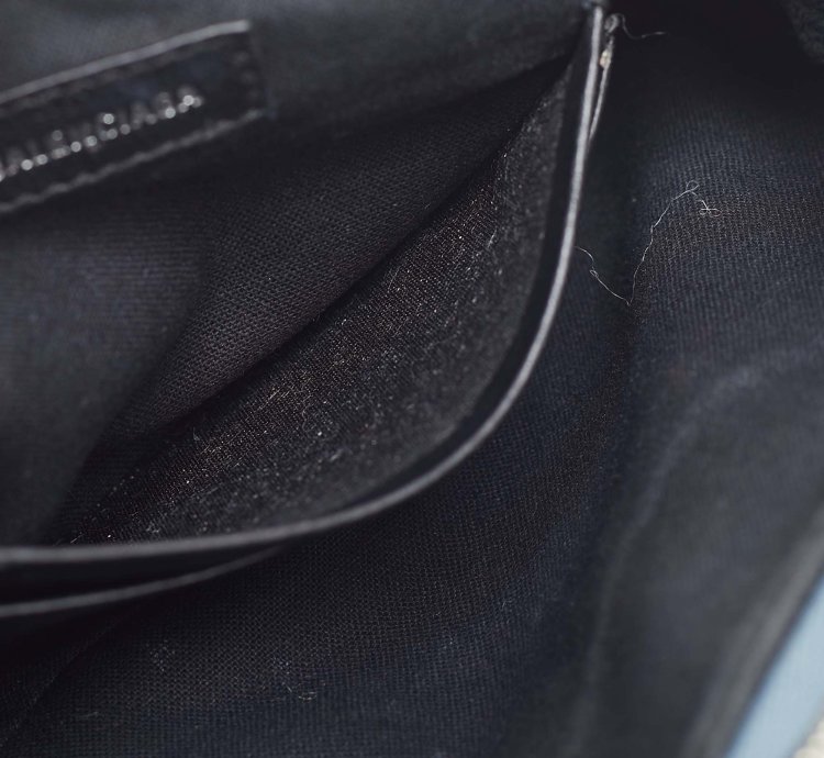 Balenciaga Blue Denim Mini Le Cagole Shoulder Bag