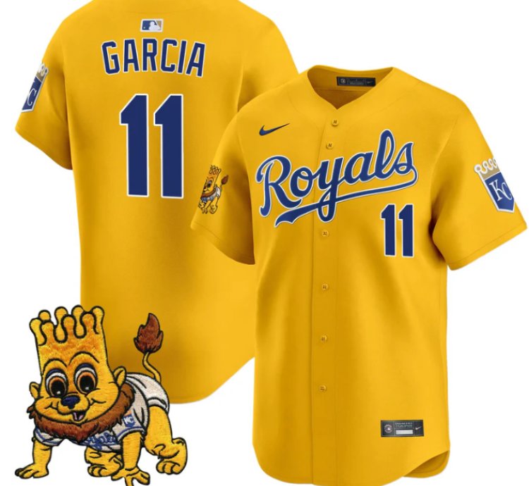 Maikel Garcia Jersey 11 Kansas City Royals Sluggerrr Patch Vapor Premier Limited Stitched
