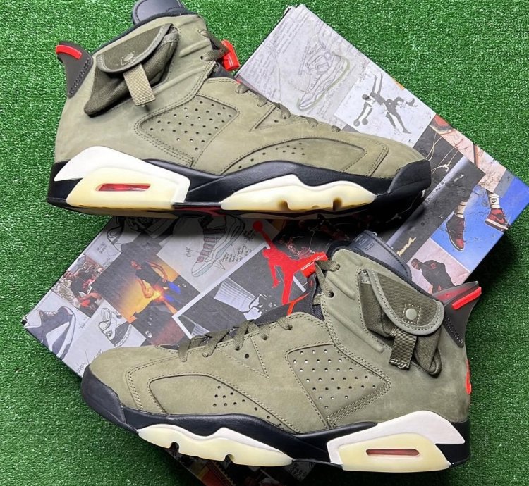 Travis Scott Air Jordan 6 Retro Olive