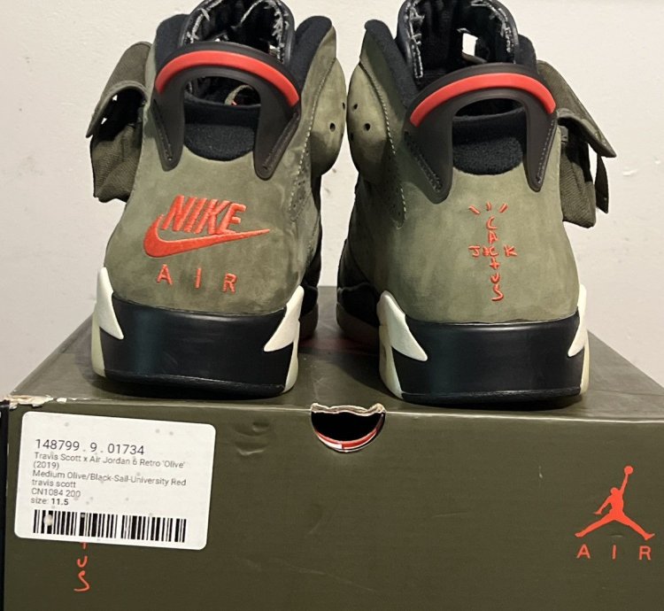 Travis Scott Air Jordan 6 Retro Olive