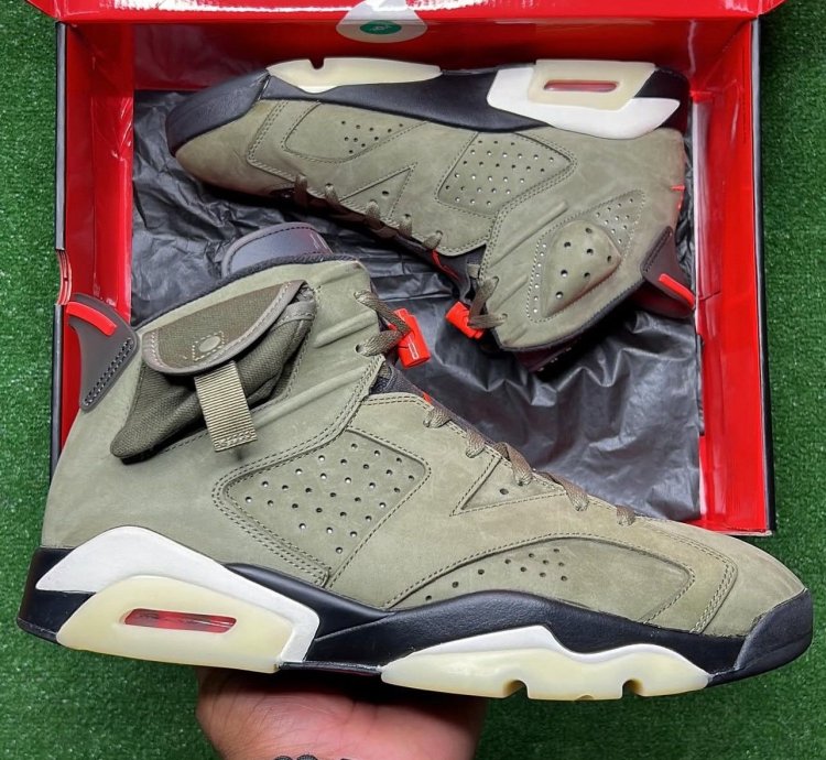 Travis Scott Air Jordan 6 Retro Olive