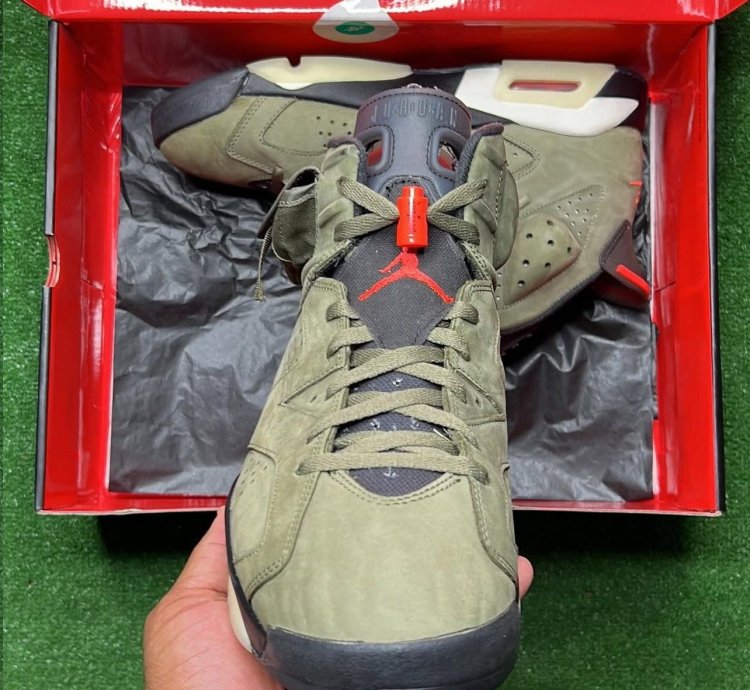 Travis Scott Air Jordan 6 Retro Olive