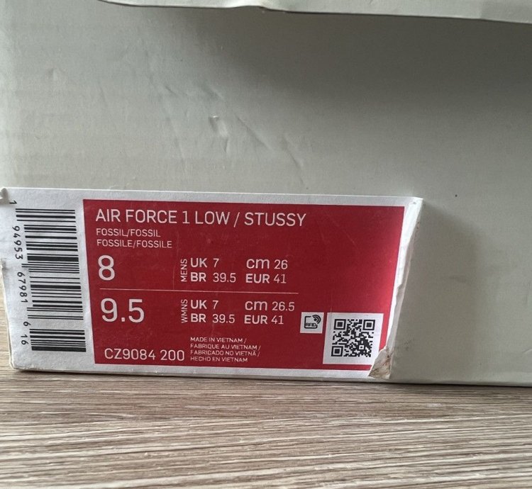 Nike Stussy Airforce 1