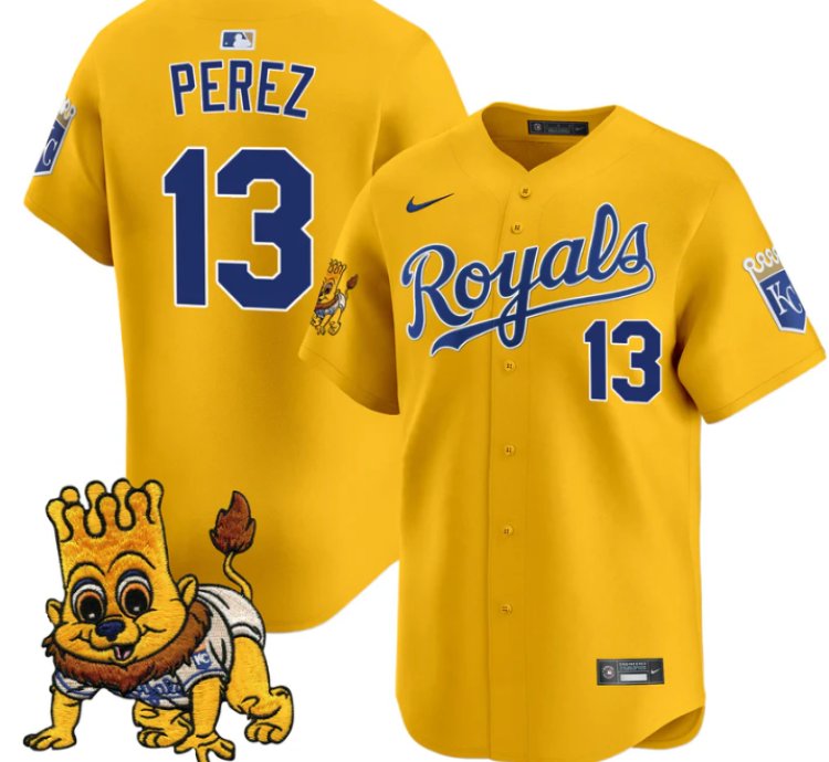 Salvador Perez Jersey 13 Kansas City Royals Sluggerrr Patch Vapor Premier Limited Stitched