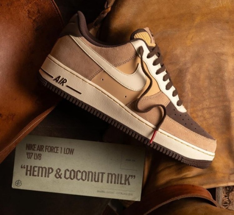 Nike Air Force 1 Hemp Coconut Milk Sneakers