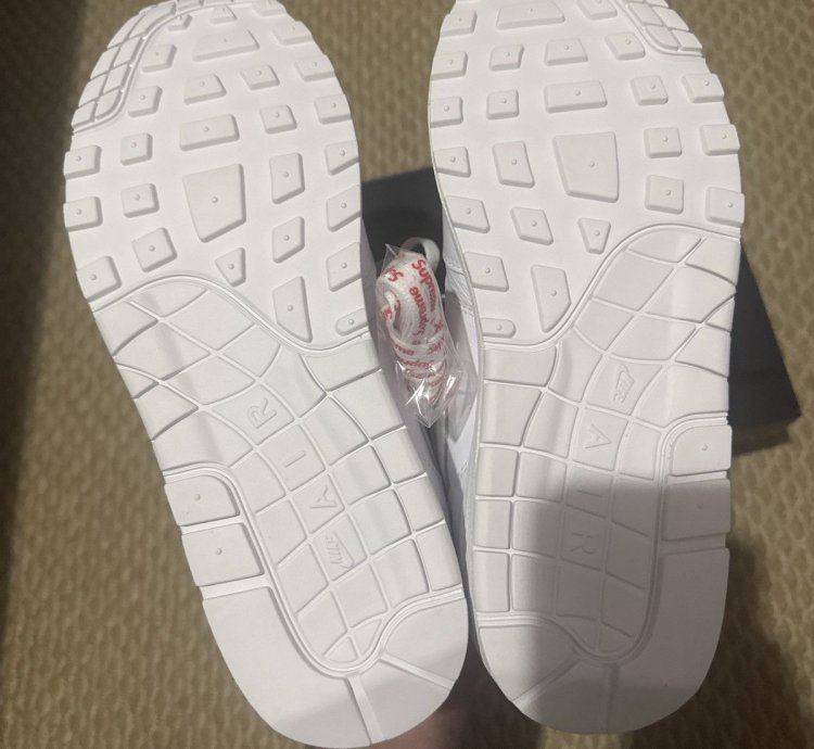 Nike Supreme Air Max 1 87 Sp Shoes Triple White Hf8813