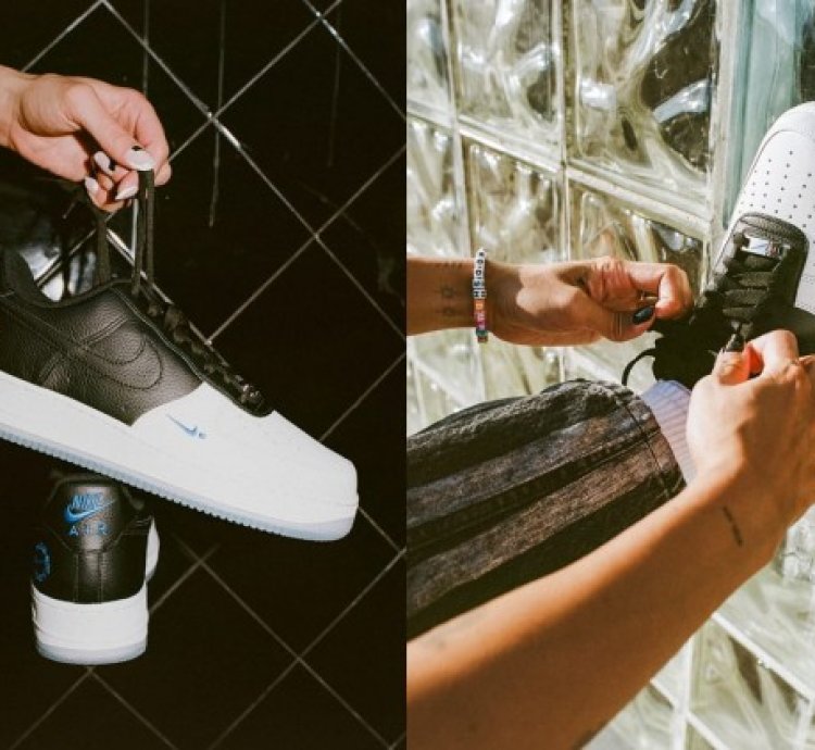 Nike Air Force 1 Low Tinaj Black White Sneakers