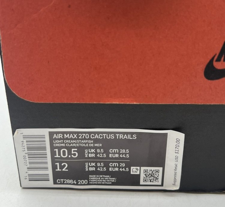 Travis Scott Air Max 270 React Cactus Trails