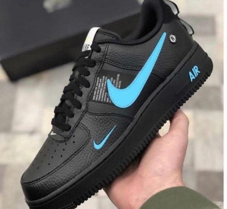 Nike Air Force 1 Low Utility Black Blue Sneakers