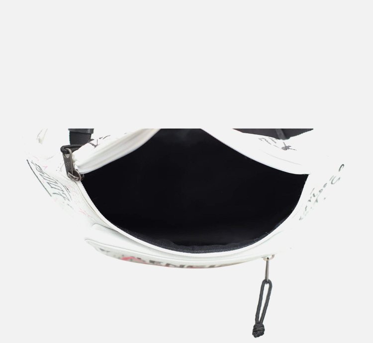 Balenciaga Graffiti Leather Belt Bag