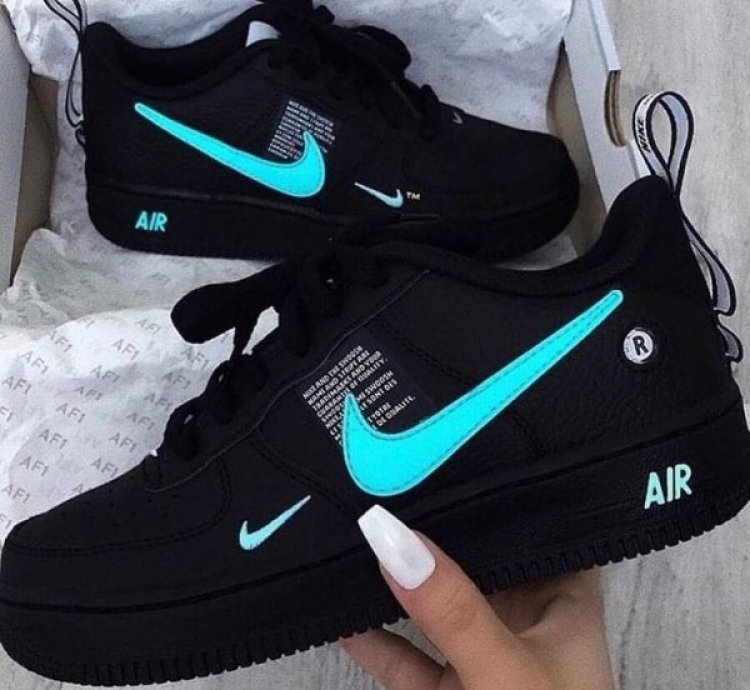 Nike Air Force 1 Low Utility Black Blue Sneakers