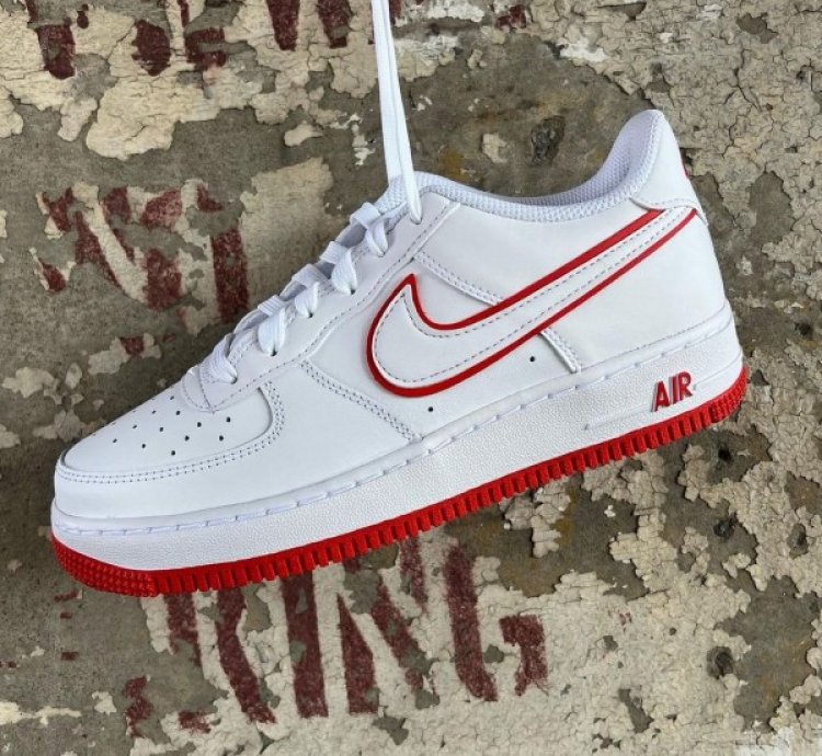 Nike Air Force 1 Low White Red Sneakers