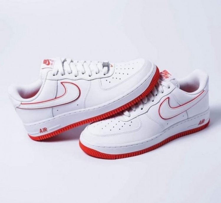 Nike Air Force 1 Low White Red Sneakers