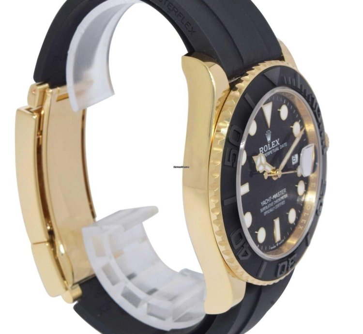 Rolex Yacht-master 42 42mm 18kt Yellow Gold Men Oysterflex Watch 24 226658