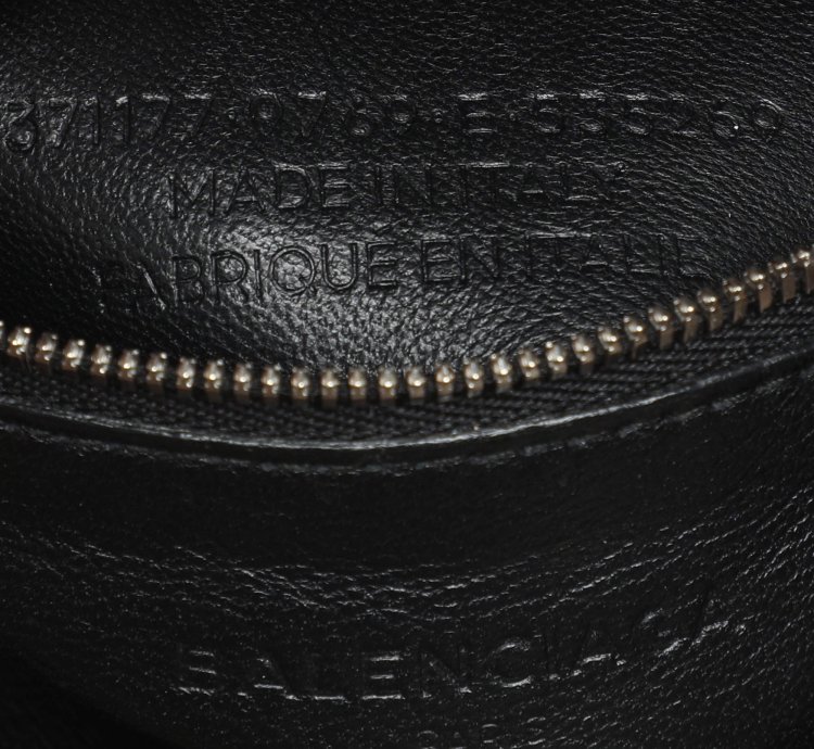 Balenciaga Grey Croc Embossed Calf Hair Small Cable Shopper Tote