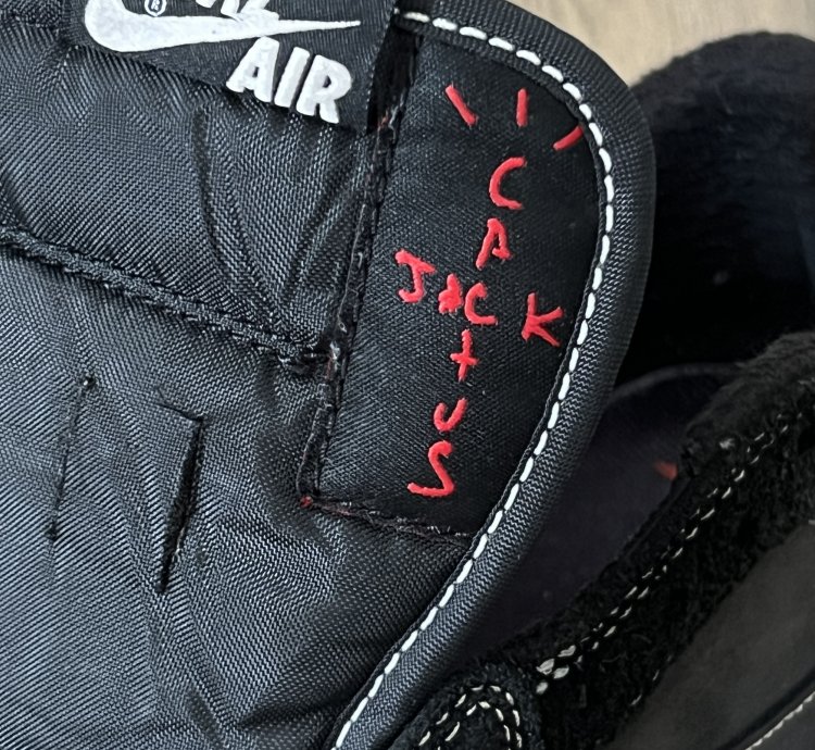 Travis Scott Nike Air Jordan 1 Low Sp Black Phantom Us 6