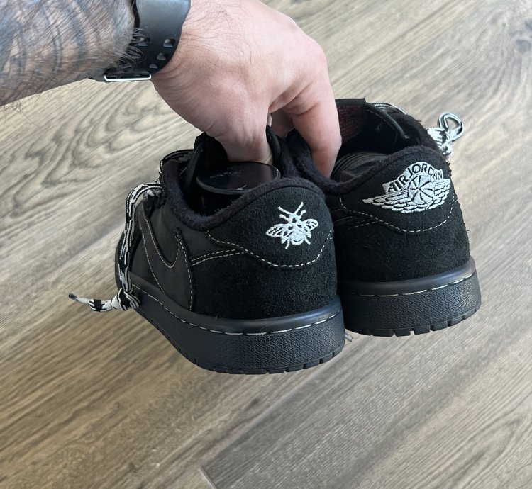 Travis Scott Nike Air Jordan 1 Low Sp Black Phantom Us 6