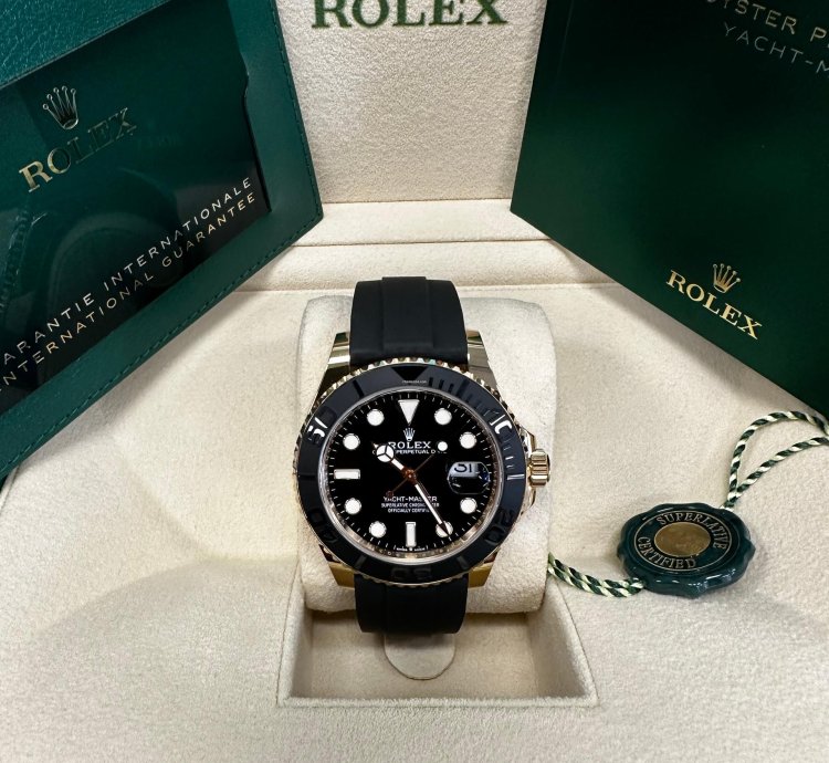 Rolex Yacht-master 42 42mm 226658 Yellow Gold Oysterflex Black Dial Unworn Complete 2024