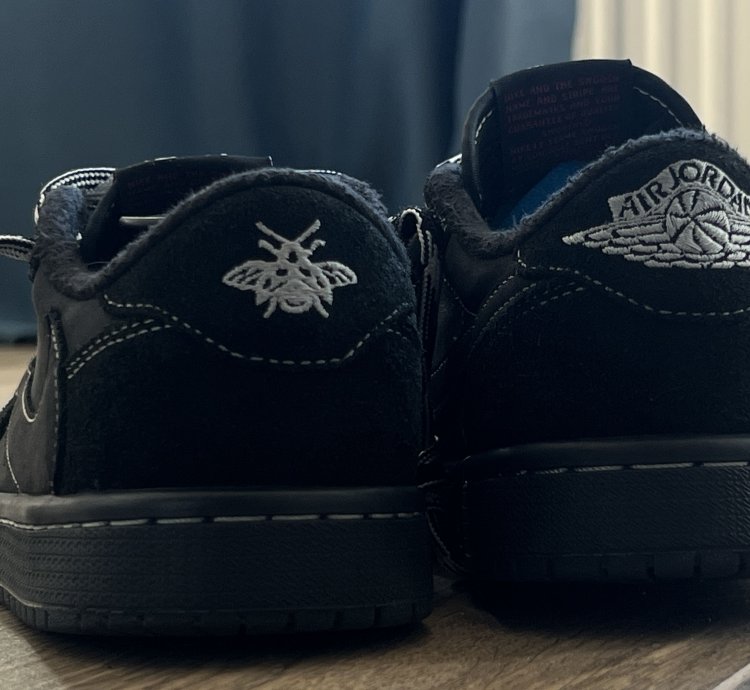 Travis Scott Nike Air Jordan 1 Low Sp Black Phantom Us 6