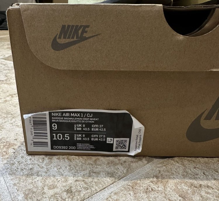 Travis Scott Nike Air Max 1 Baroque Brown