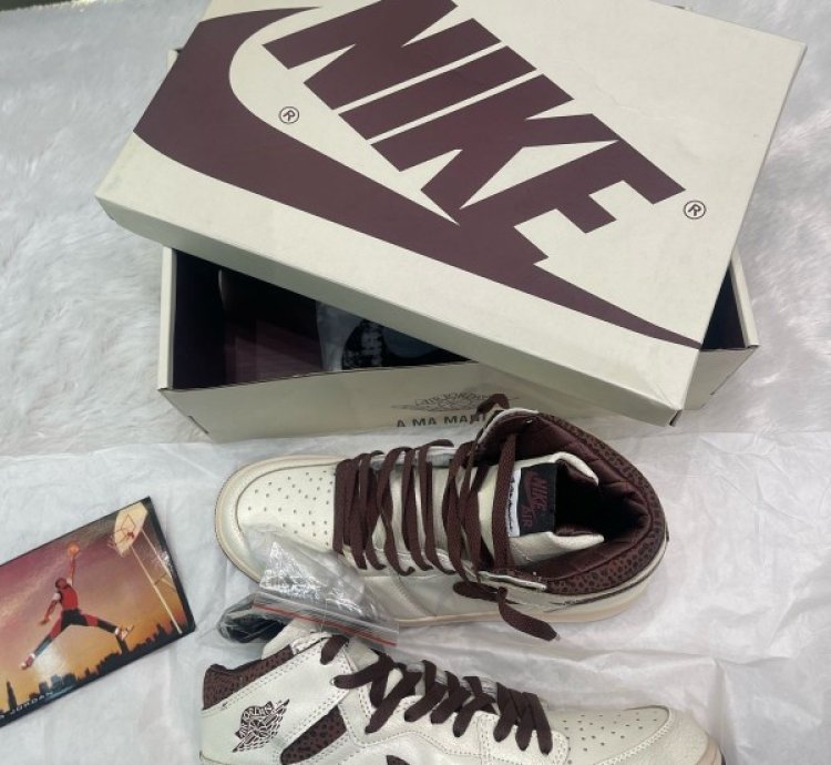 Nike Air Jordan 1 High A Ma Manire Basketball Sneakers Semi Ua