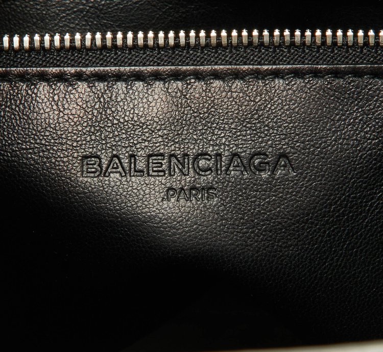 Balenciaga Grey Patent Leather Small Cable Shopper Tote