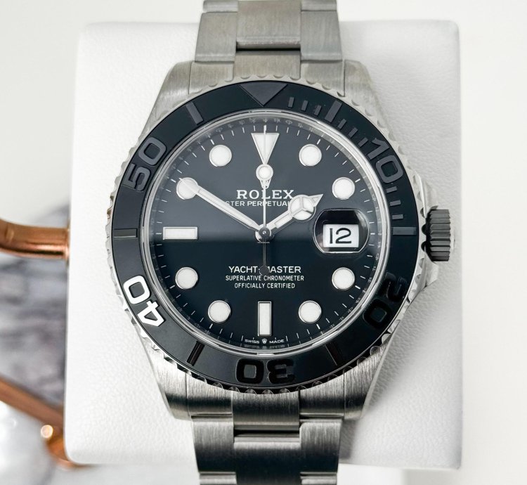 Rolex Yacht-master 42 42mm Black Ceramic Bezel Titanium Black Dial 226627