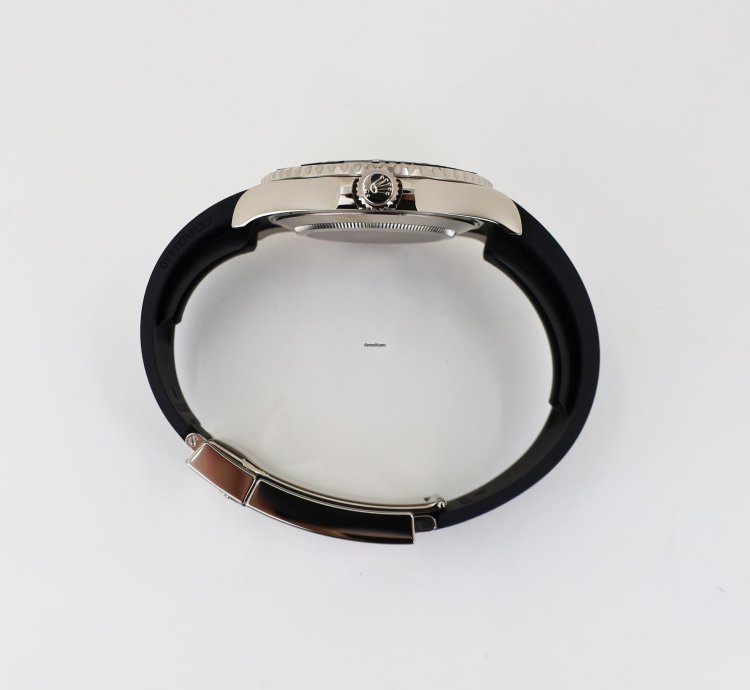 Rolex Yacht-master 42 42mm Black Ceramic Bezel White Gold Black Dial Oysterflex Band 226659