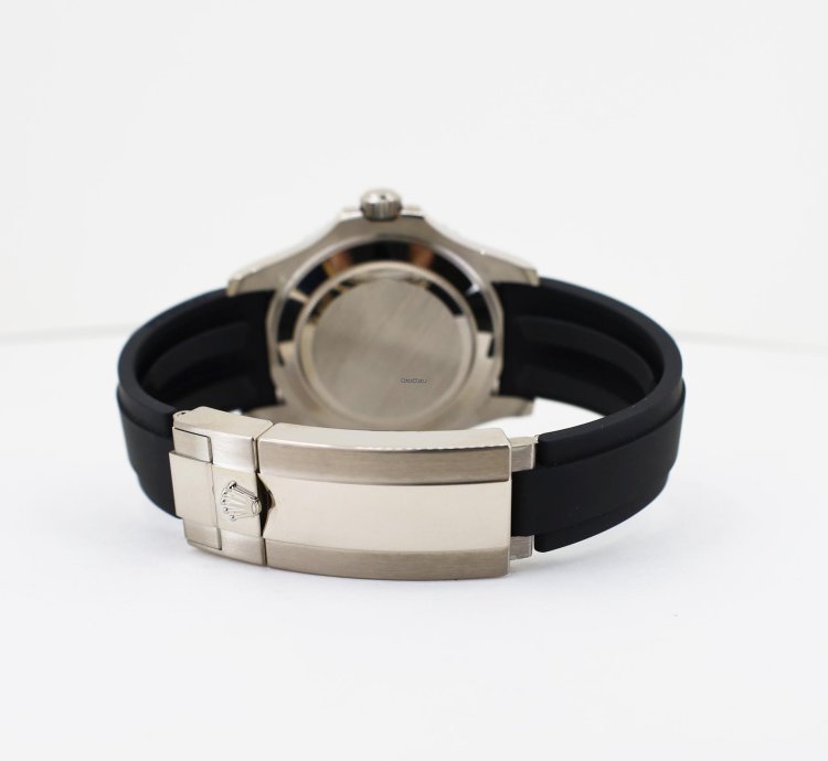 Rolex Yacht-master 42 42mm Black Ceramic Bezel White Gold Black Dial Oysterflex Band 226659