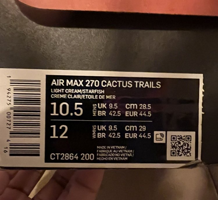 Travis Scott Nike Air Max 270 React Cactus Trails