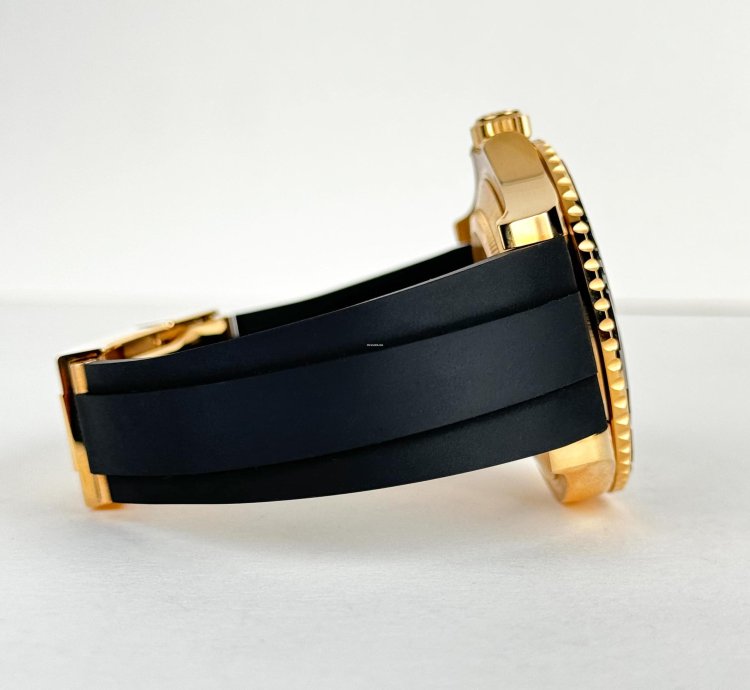 Rolex Yacht-master 42 42mm Black Ceramic Bezel Yellow Gold Black Dial Osyterflex Bracelet 226658