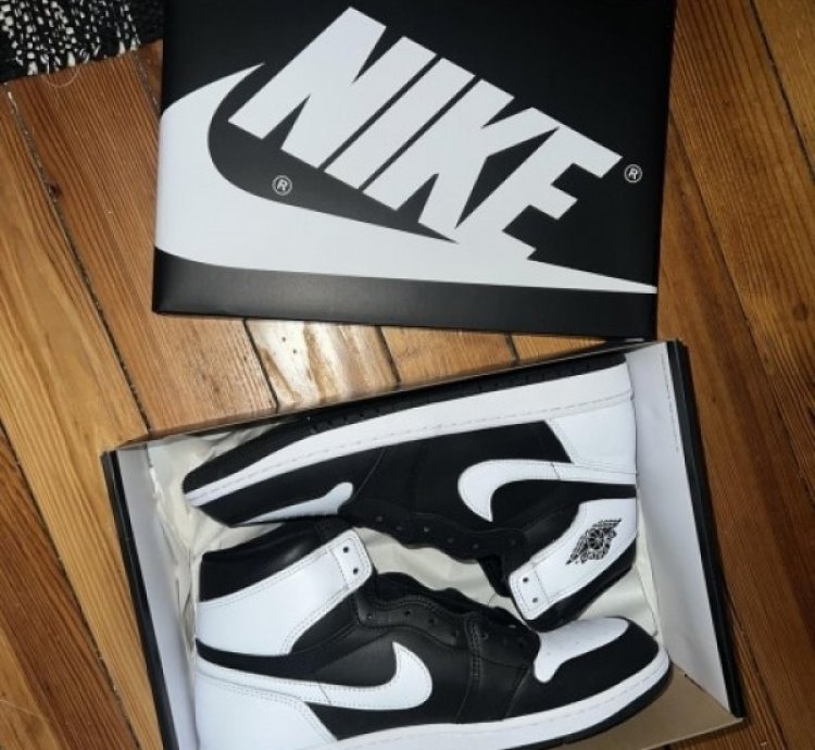 Nike Air Jordan 1 High Reverse Panda Basketball Sneakers Semi Ua