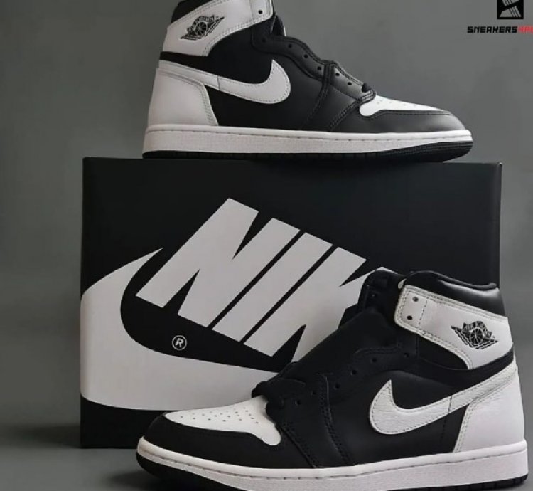 Nike Air Jordan 1 High Reverse Panda Basketball Sneakers Semi Ua