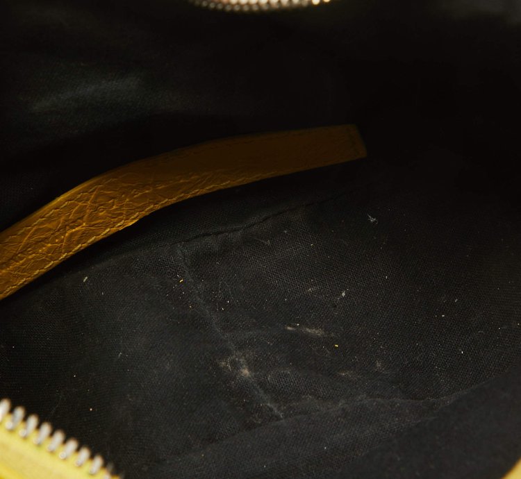 Balenciaga Mustard Leather Xs Le Cagole Shoulder Bag