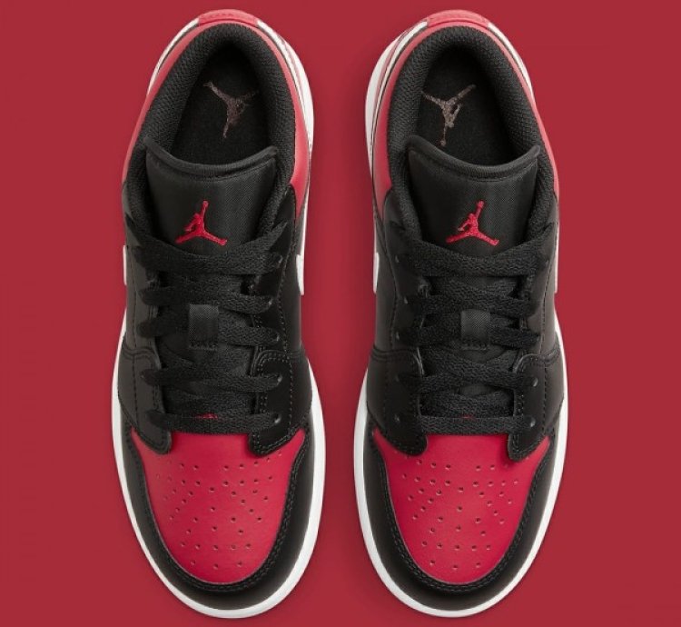 Nike Air Jordan 1 Low Alternate Bred Toe Basketball Sneakers