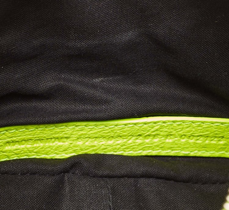Balenciaga Neon Green Leather Xs Le Cagole Shoulder Bag