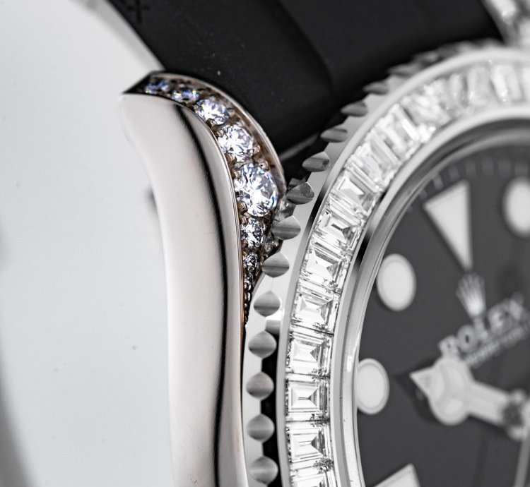 Rolex Yacht-master 42 42mm White Gold Baguette Diamonds
