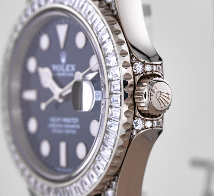 Rolex Yacht-master 42 42mm White Gold Baguette Diamonds