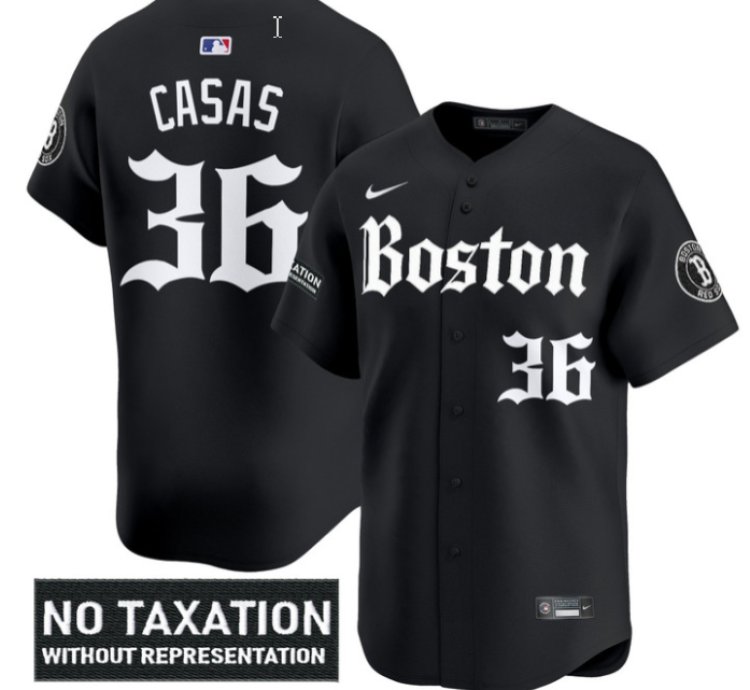 Triston Casas Jersey 36 Boston Red Sox Retro Newspaper Edition Vapor Premier Limited Stitched Black