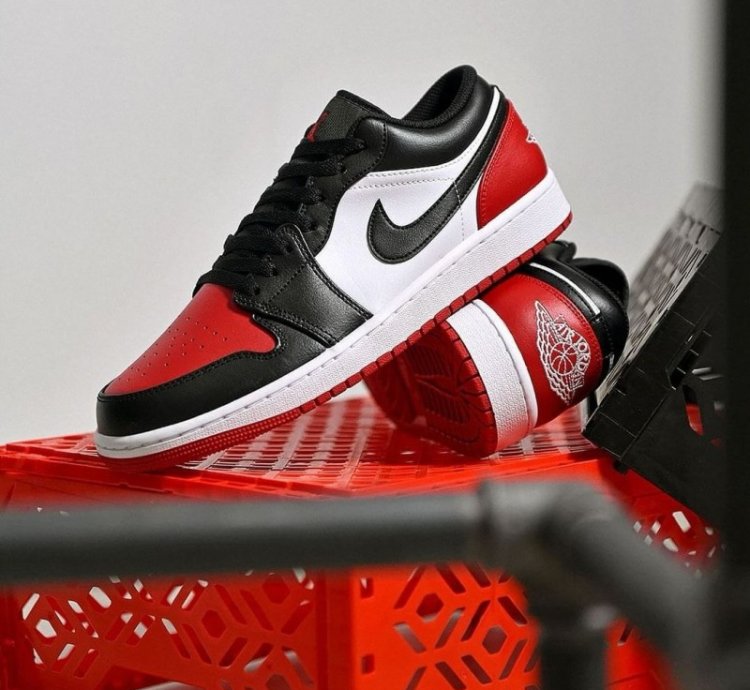 Nike Air Jordan 1 Low Bred Toe 20 2024 Basketball Sneakers