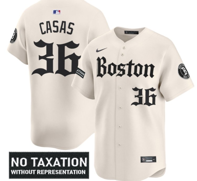 Triston Casas Jersey 36 Boston Red Sox Retro Newspaper Edition Vapor Premier Limited Stitched