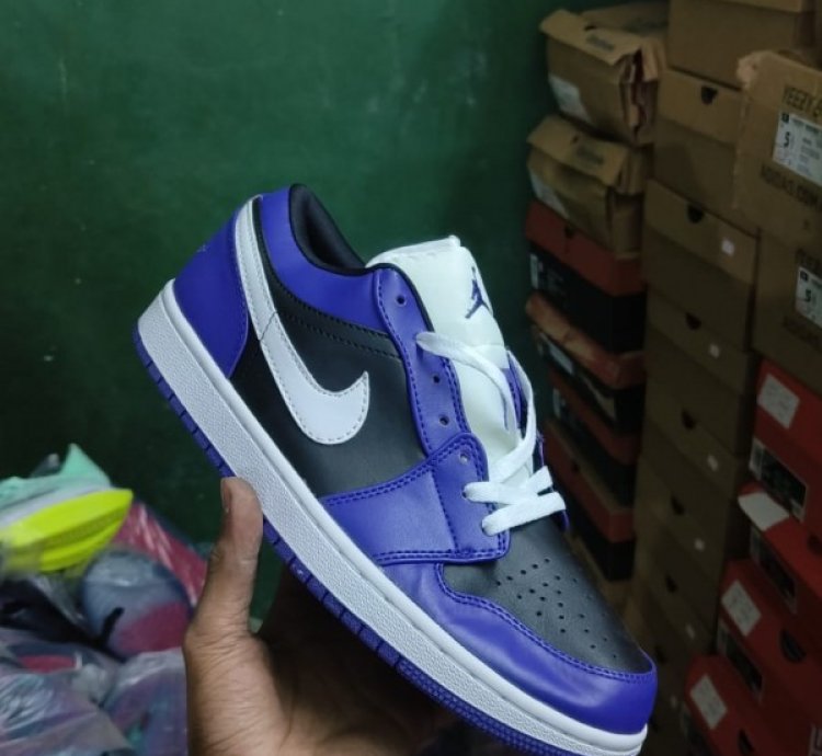 Nike Air Jordan 1 Low Court Purple Basketball Sneakers